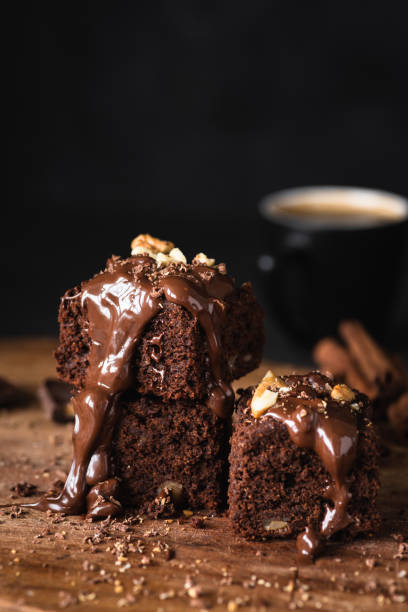 istock Chocolate brownies with walnuts and chocolate 1005633952
