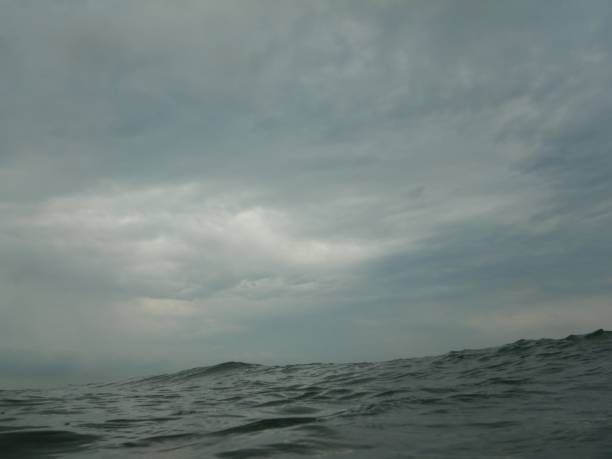 istock Rough sea and cloudy sky on the beach 1005636520