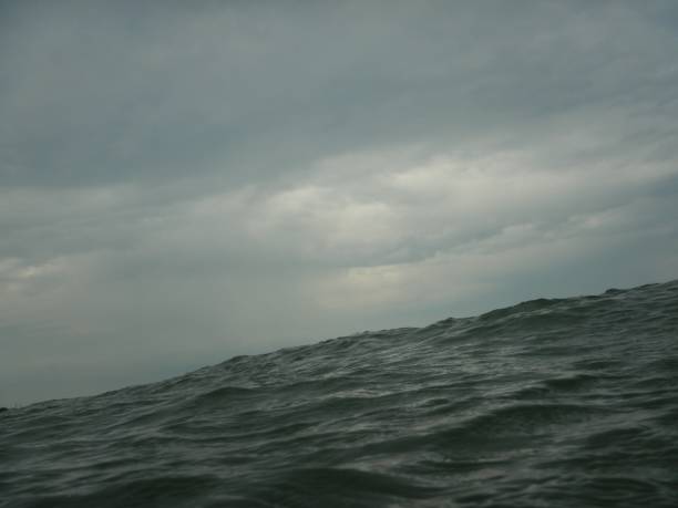 istock Rough sea and cloudy sky on the beach 1005636578