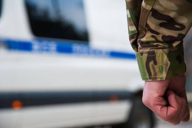 Federal security service Federal security service. Russian FSB officer in assault gear spetsnaz stock pictures, royalty-free photos & images