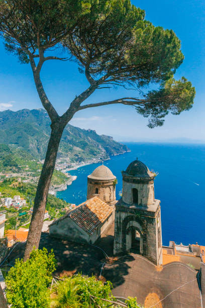 View of Amalfi Coast View of the Amalfi Coast from Ravello, Italy ravello stock pictures, royalty-free photos & images