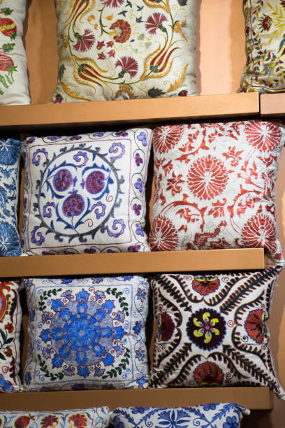 istock Decorative Colorful oriental pillows with traditional patterns 1005662204