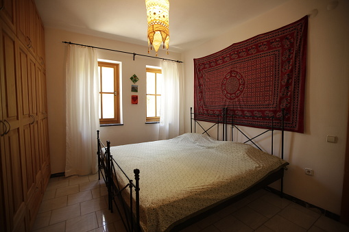bedroom of an old mediterranean style house