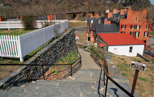 The famed Appalachian Trail, pictured here, passes through the old town of Harpers Ferry as it makes its way from Georgia to its endpoint in Maine, Harpers Ferry National Historical Park