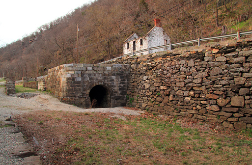 Lock 33 of the C&O Canal is located across from Harpers Ferry at the base of Maryland Heights, with its old lockhouse once housing the Salty Dog Tavern, the ruins of which are pictured here - Harpers Ferry National Historical Park