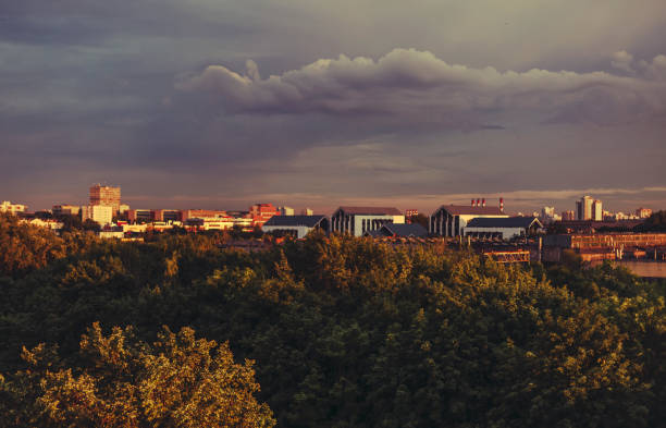 Belarus, Europe, Minsk, Architecture, Sunset