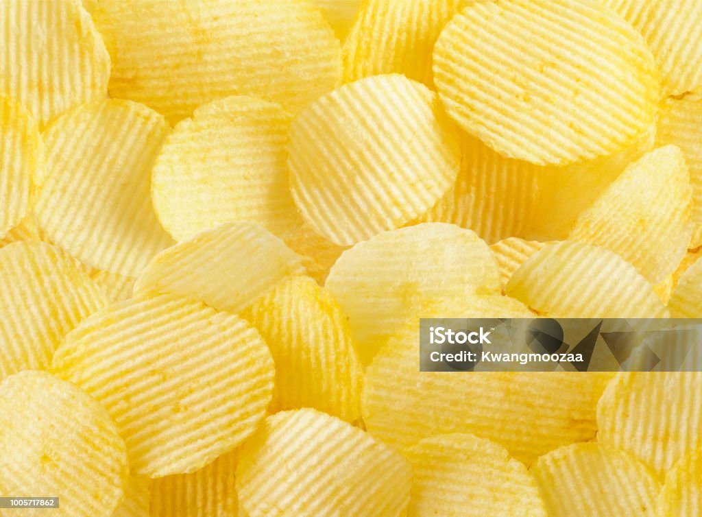 Snacks Texture Crispy Potato Chips Snack Texture Background Stock Photo - Download ...