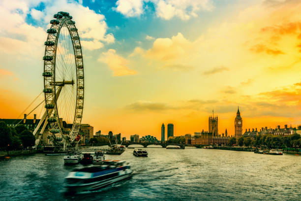 istock Big Ben and westminster bridge at dawn in London 1005766342