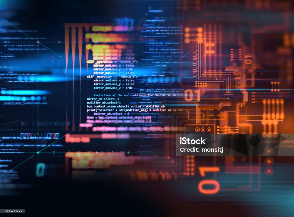 Programmierung Code abstrakte Technik Hintergrund der Software-Entwickler und Computer-Skript - Lizenzfrei Programmierer Stock-Foto