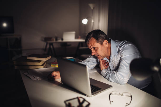 istock Businessman is tired of work 1005781554