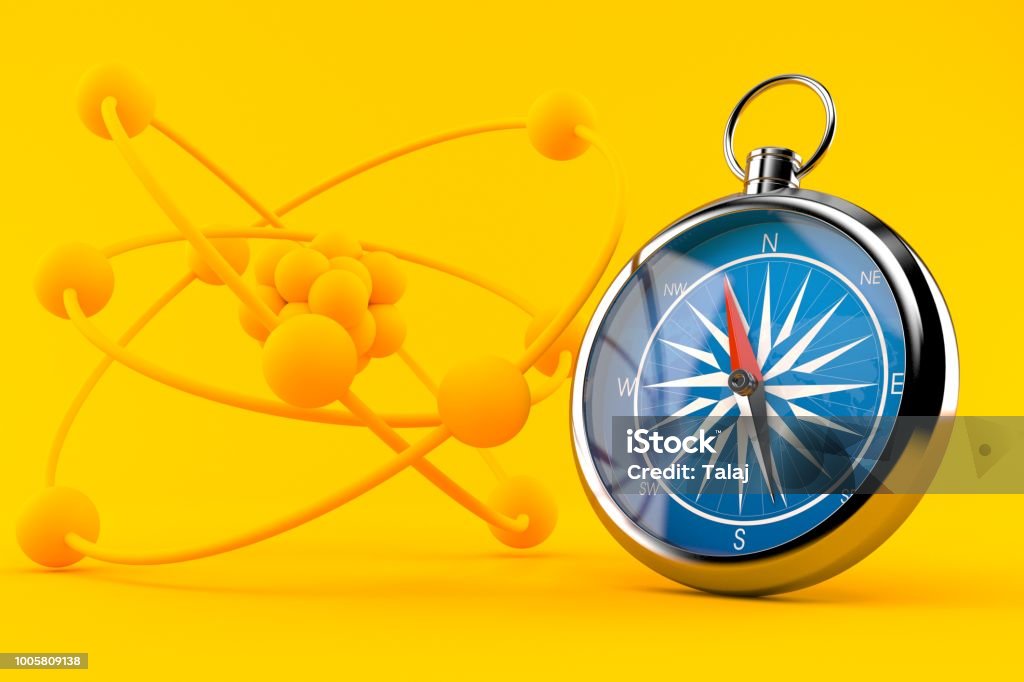 Compass Science Background Photo Science Background With Compass Stock Photo - Download Image Now ...