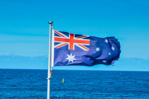 istock Australian Flag At Bondi Beach 1005811714