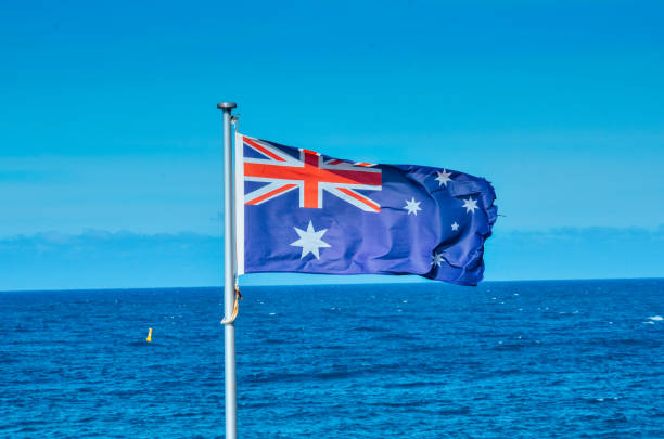 istock Australian Flag At Bondi Beach 1005811716