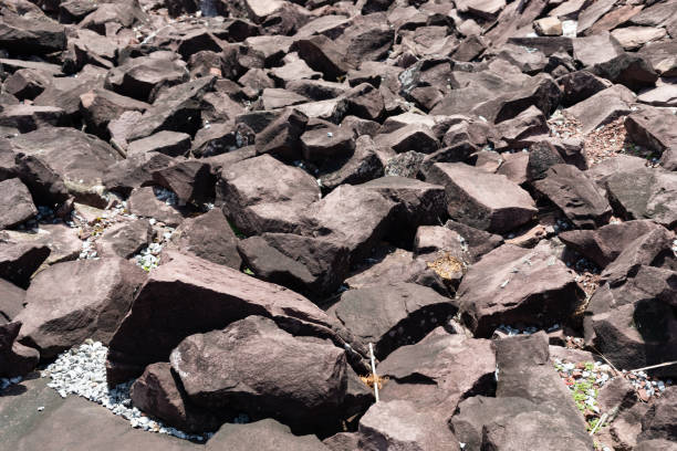 istock Sandstone siltstone for Riprap of dam construction 1005814992