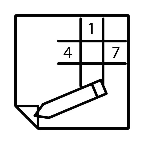 Vector illustration of Sudoku