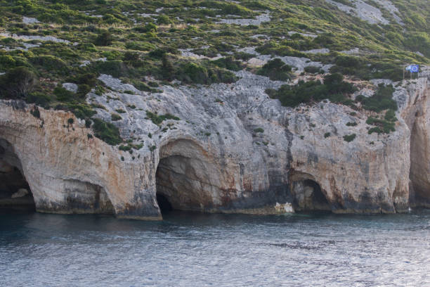 istock Sunset view of Blue Caves, Zakynthos, Greece 1005830646