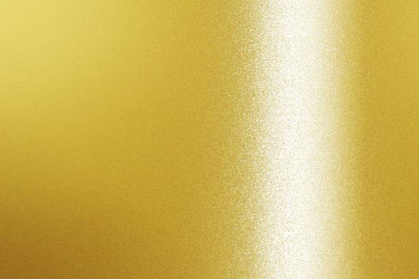 istock Texture of white stains on gold metal, abstract background 1005833490