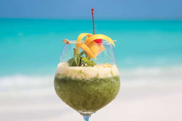 istock Green smoothie at the beach 1005836440