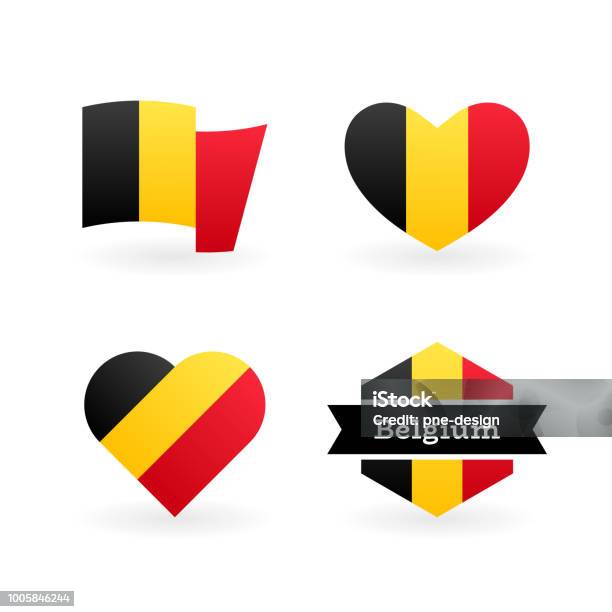 Kingdom Of Belgium Belgian Flag Stock Illustration - Download Image Now - Belgian Culture, Belgium, Brussels-Capital Region