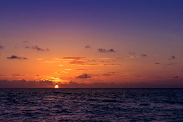 istock Beautiful tropical island at sunset - nature background 1005846850
