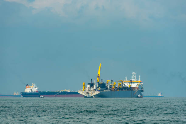 istock Logistics and transportation of cargo freight ship and cargo container for logistics and transportation, Singapore 1005847346