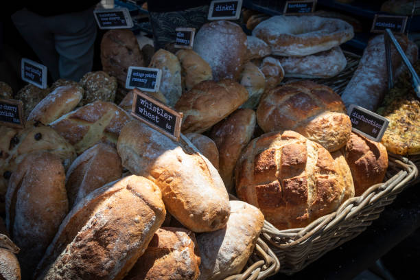 istock Several Types of Tasty Bread at a Market 1005850472