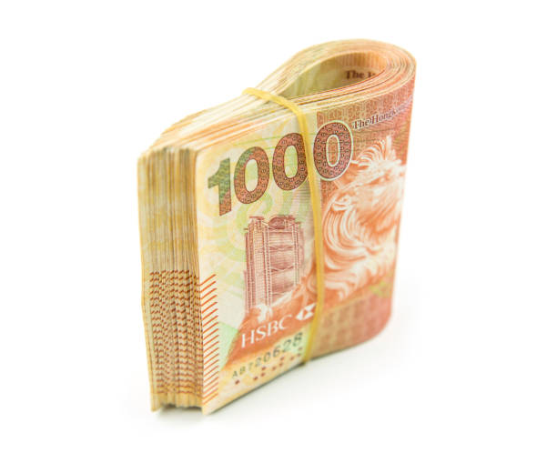 istock Hong Kong one thousand dollar , Hong Kong bank note background. 1005854380