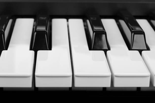 istock Piano keyboard of synthesizer close-up 1005860390