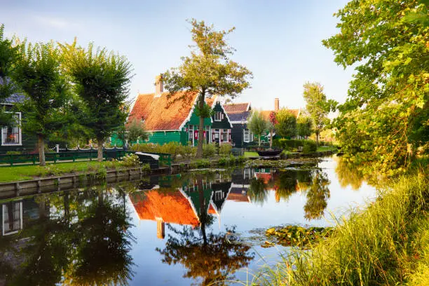 Photo of Traditional house at the historic village of Zaanse Schans, Netherlands