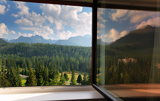 Slovakia nature mountain from window