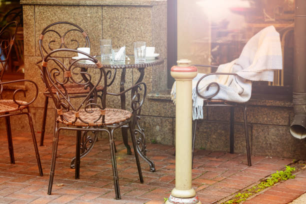 istock ity, summer, terrace, restaurant, outdoor, europe, table, cafe, 1005863840