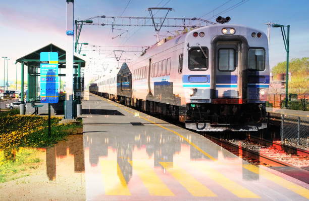 istock Urban Commuter Train Photo Montage 4 1005864182