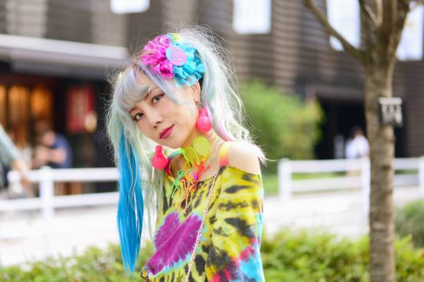 istock Portrait of eccentric young woman 1005864246