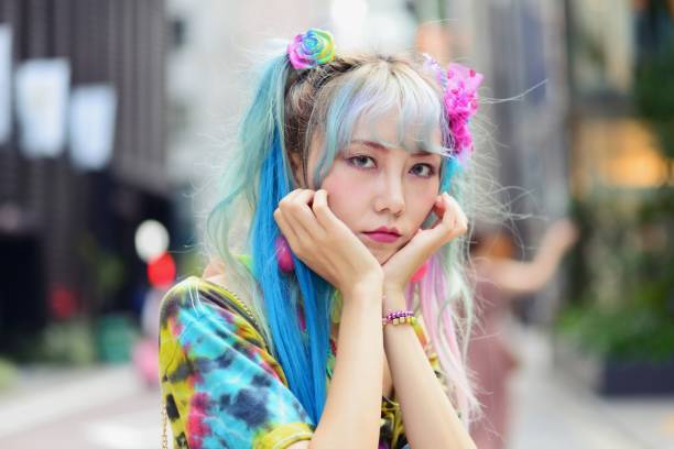 istock Eccentric young woman posing for a portrait 1005864310