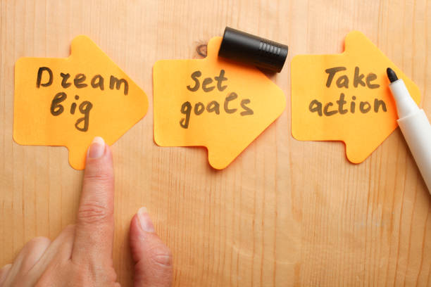 istock Inspirational motivation quote on stickers 1005870080