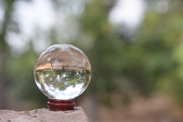 reflection of nature in a crystal ball