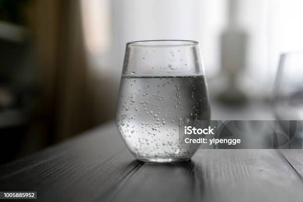 Glass Of Soda Water Stock Photo - Download Image Now - Water, Drinking Glass, Cold Temperature