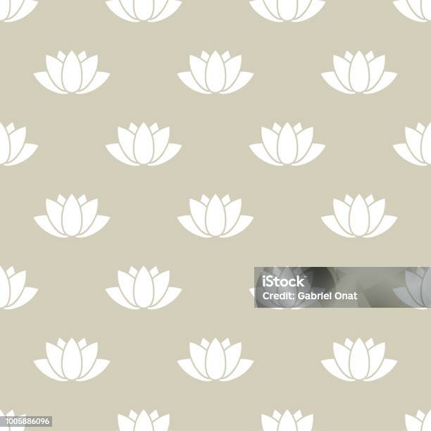 Buddha Seamless Pattern Stock Illustration - Download Image Now - Lotus Water Lily, Pattern, Ancient