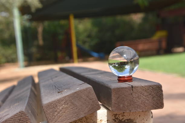 istock Reflection of a playground with a crystal ball 1005889452