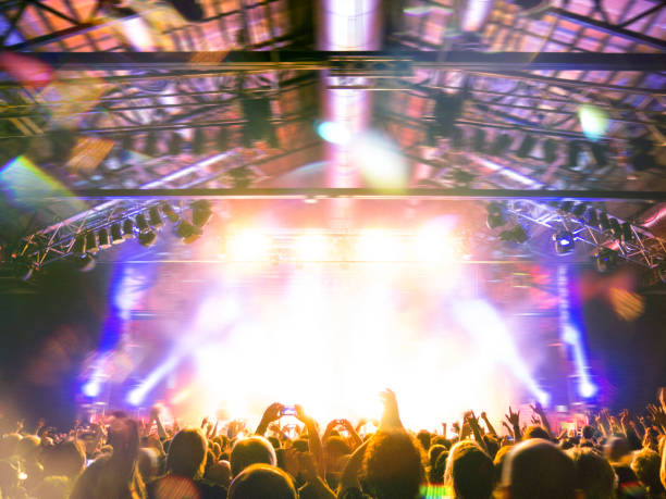 istock Concert crowd in front of a live stage 1005905412