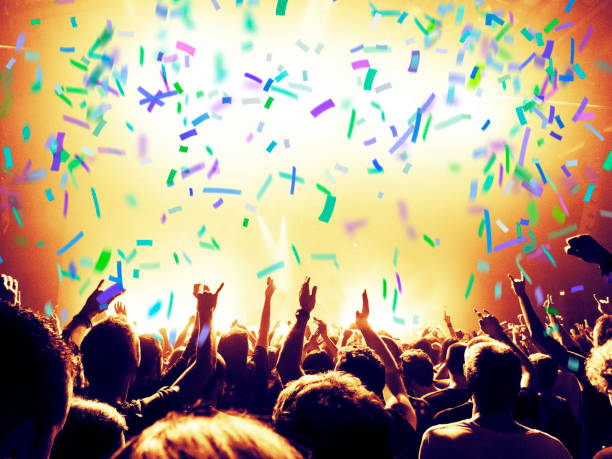 istock Concert crowd in front of a live stage 1005905418