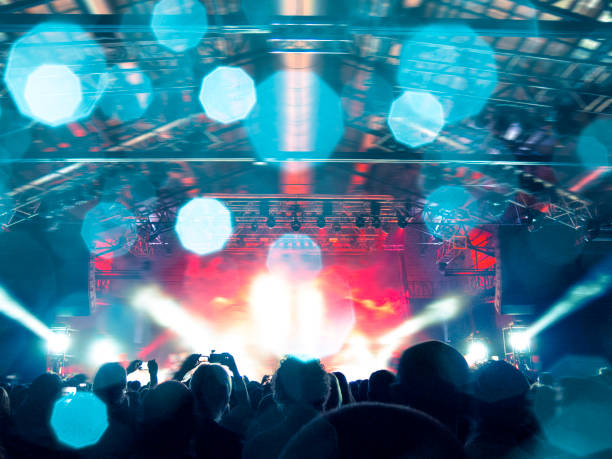 istock Concert crowd in front of a live stage 1005905422