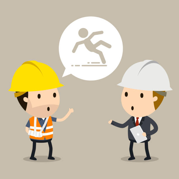 Talk To The Manager About Workplace Safety Stock Illustration - Download  Image Now - Physical Injury, Working, Construction Industry - iStock