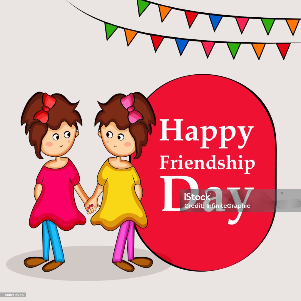 Illustration Of Background For Friendship Day Stock Illustration ...