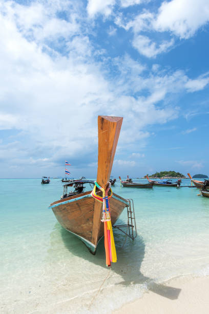 Long Tail Boats At Koh Lipe Island
