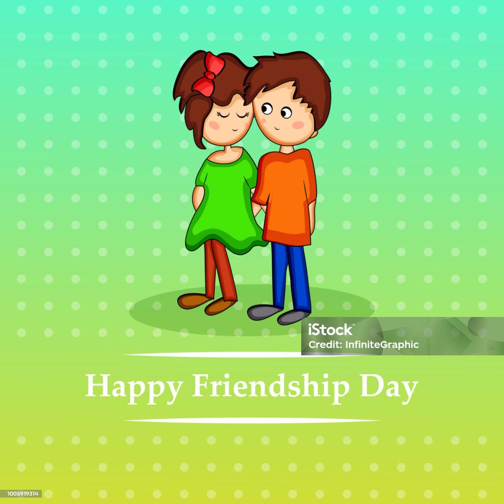 Illustration Of Background For Friendship Day Stock Illustration ...
