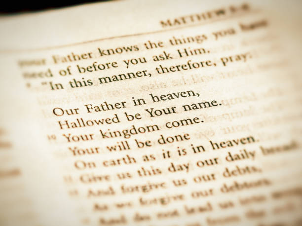 istock The Lords Prayer as written in the Bible 1005930496