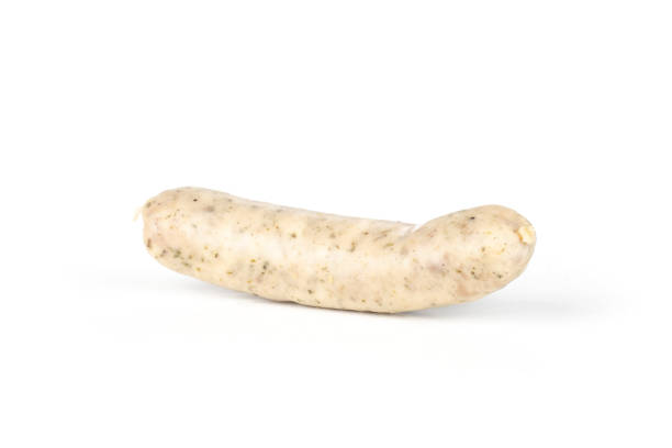 istock Bavarian white sausage isolated on white 1005931546