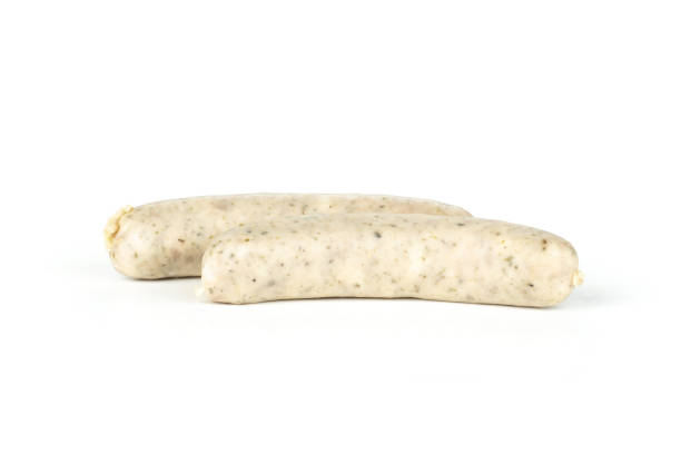 istock Bavarian white sausage isolated on white 1005931556