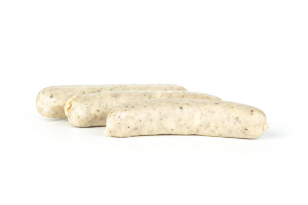 istock Bavarian white sausage isolated on white 1005931578